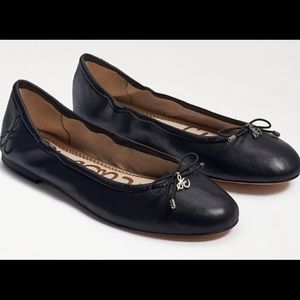 Sam Edelman Felicity Black Leather Ballet Flats EUC-Size 10